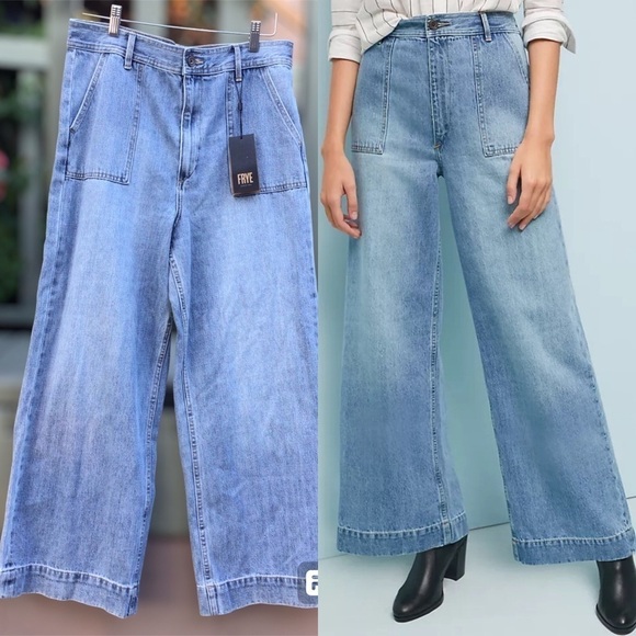 Frye Ready To Wear Nadie High Rise Wide Leg Jeans - Picture 1 of 8